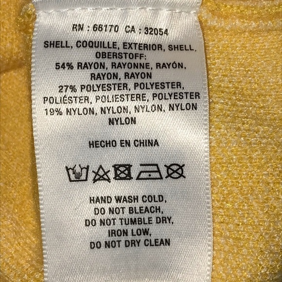 Moth Sweater Anthropologie Yellow White Check Gingham Plaid Scalloped He… - Picture 7 of 11